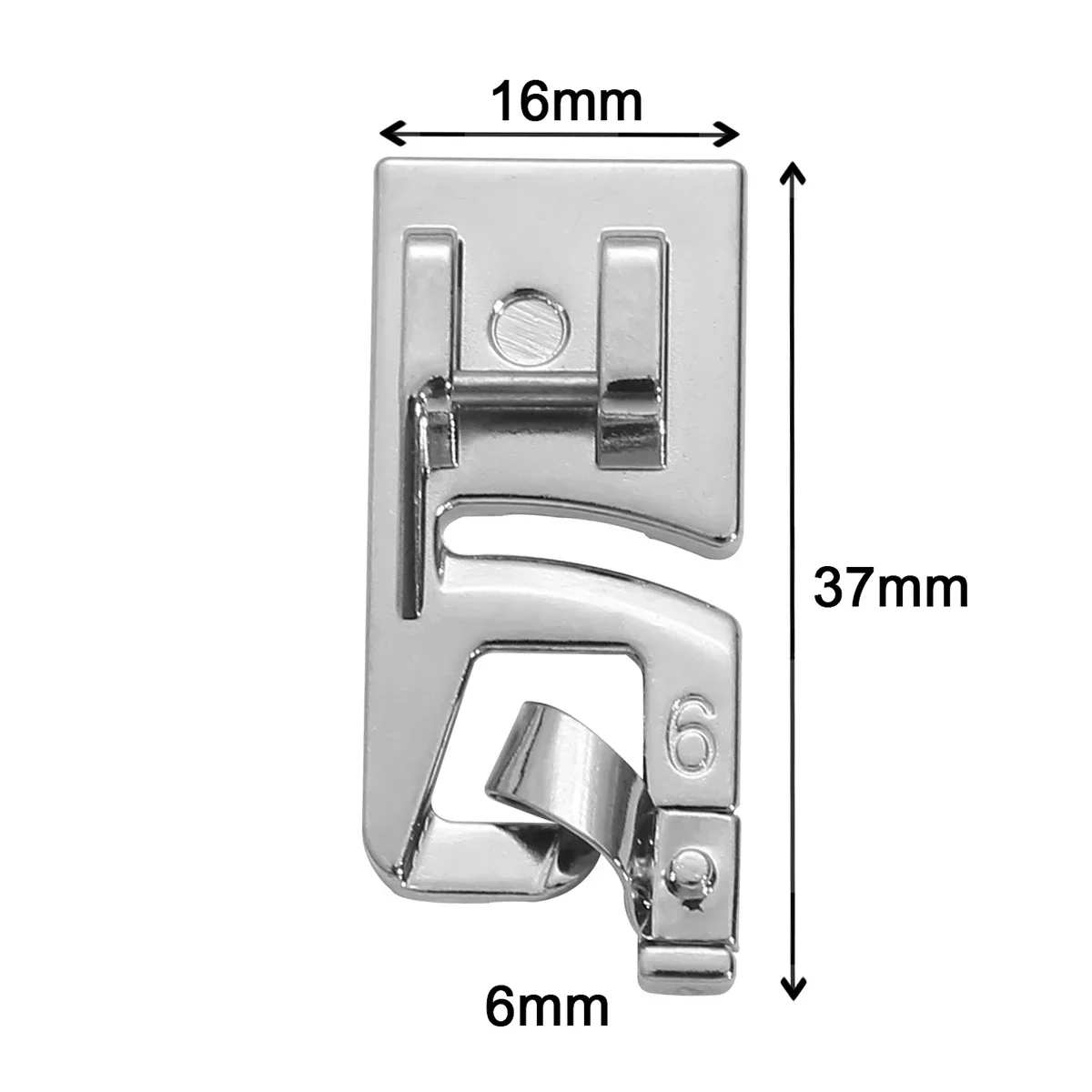 롤링 헴 프레서 풋 세트 3mm 4mm 6mm 좁은 헴핑 풋 재봉틀, 오버록, 가정용 공예 도구