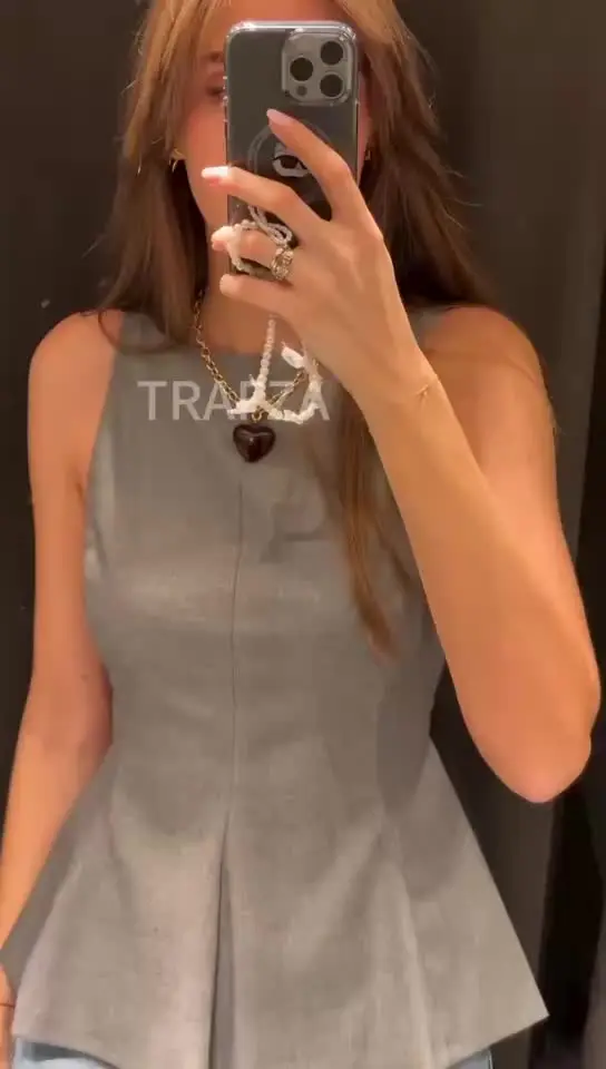 TRAFZA женский топ полиэстер