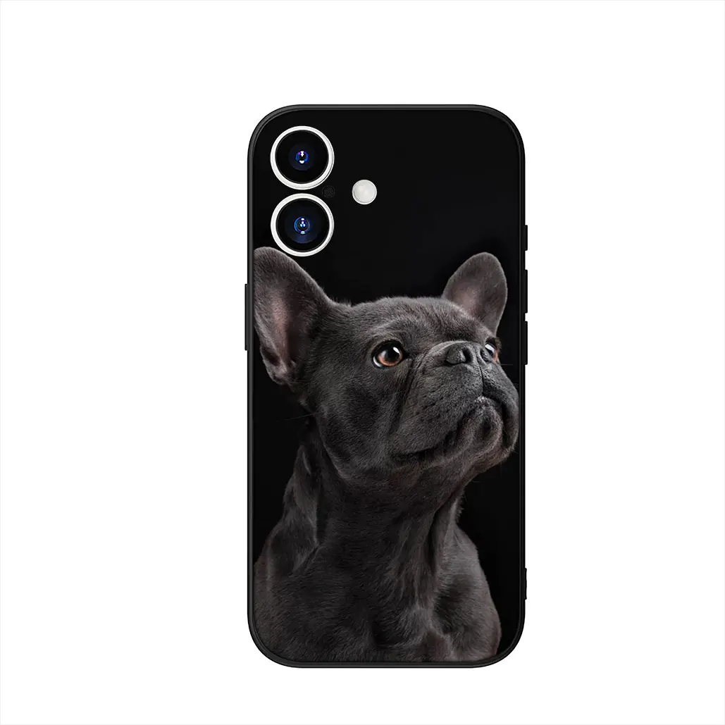 Bulldog and German Shepherd Design Phone Cover