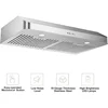 EVRKITCH Range Hood 30inch, Under Cabinet Range Hood,Kitchen Vent Hood, Stainless Steel Kitchen Stove Vent Hood for Ducted 3