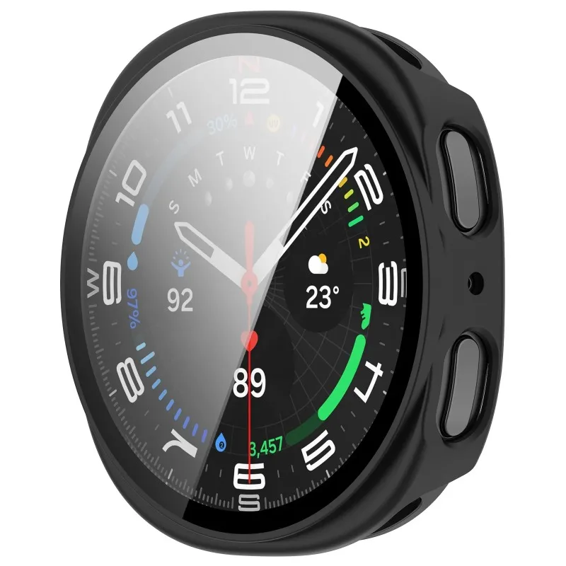 Premium Tempered Glass PC Case - Sleek and Durable Watch Protection Cover