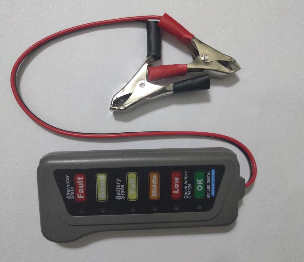 Supvox 12V Auto Batterietester - Digitaler Lichtmaschinenprüfer Für KFZ