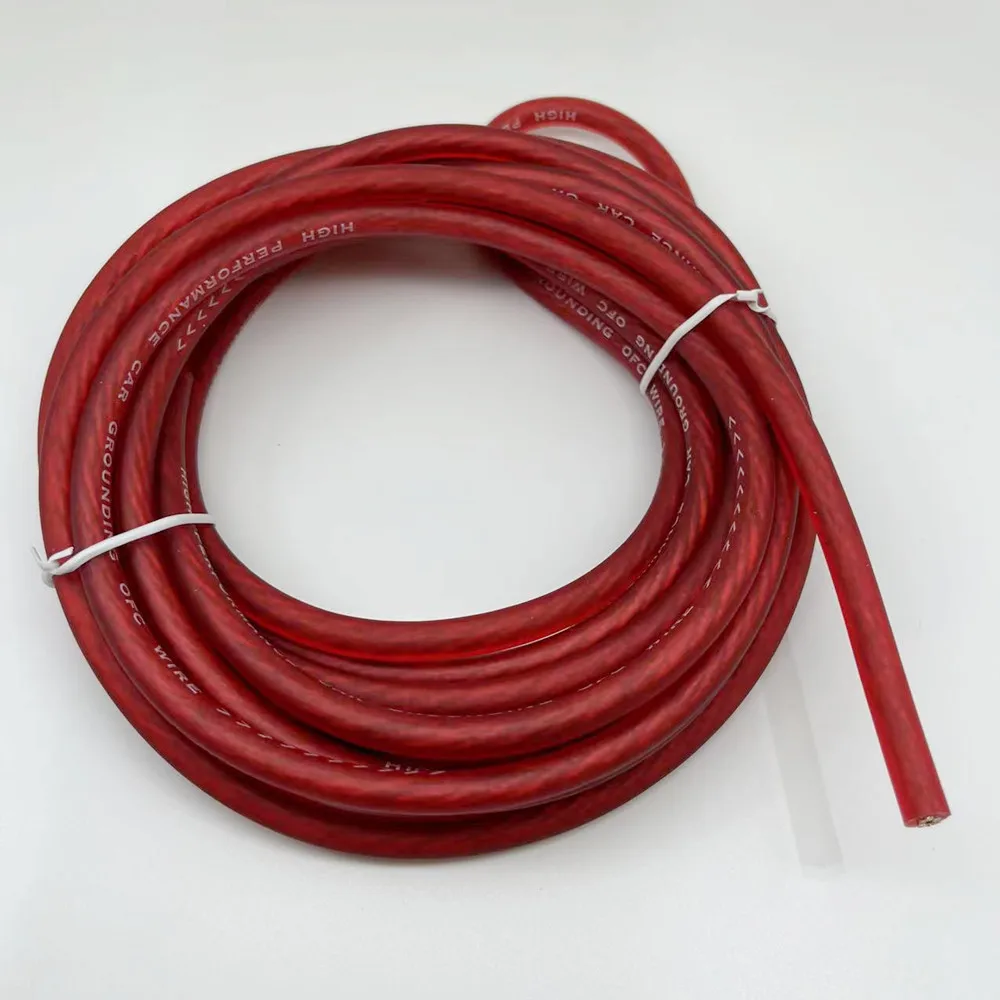 Car Audio Speaker Wiring Kit Cable Amplifier Subwoofer Speaker Installation Aluminum Wire Kit 4GA Power Cord 60 Amp Fuse Holder