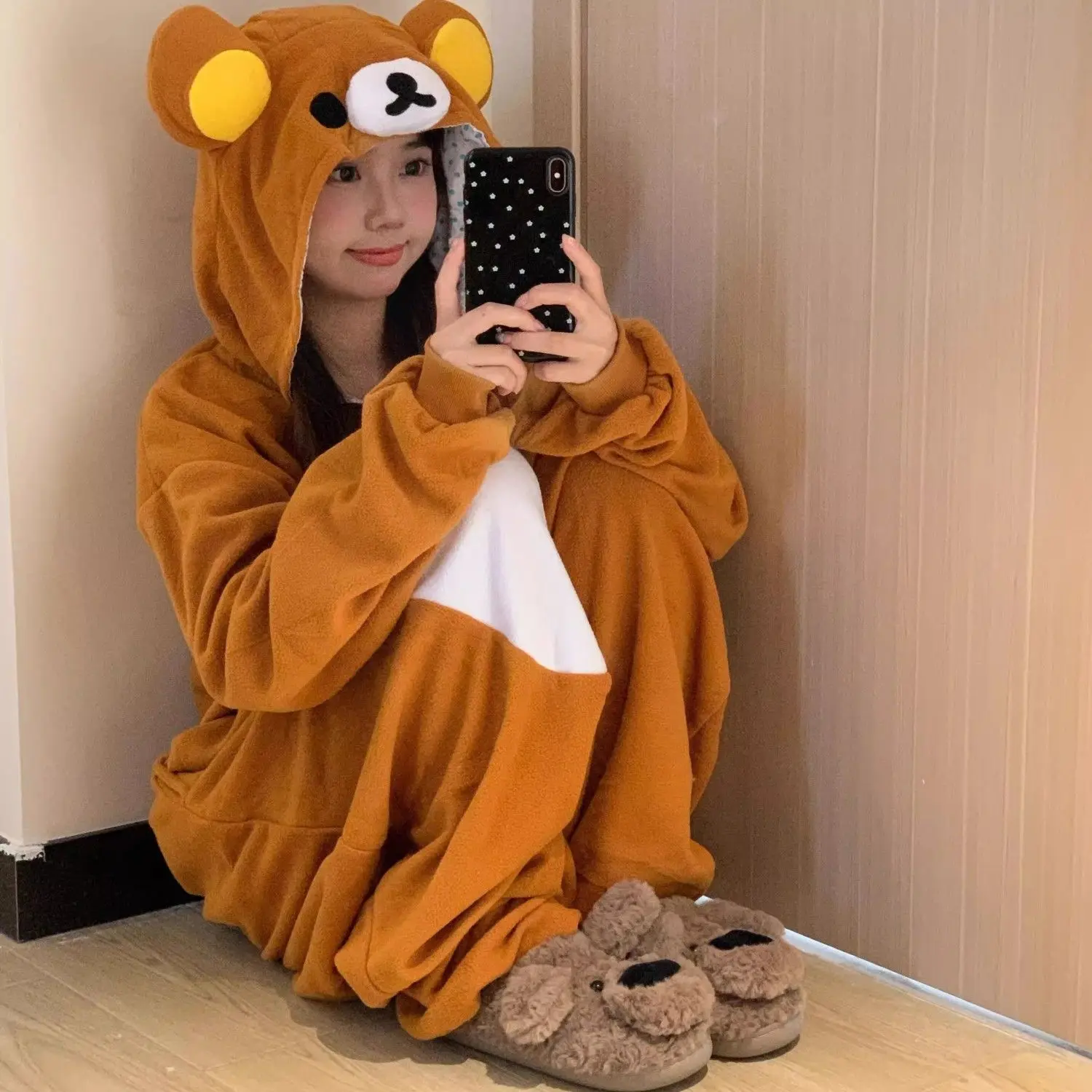 New Cute Cartoon Character Rilakkuma Kigurumi Bear Sister Adult