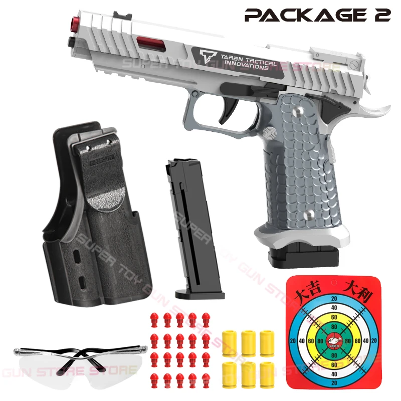 2024.Shell Ejection 2011 Pistol  Empty Hanging 1911 Continuous Soft Bullet Launcher Toy Gun (Quick Disassembly) 6