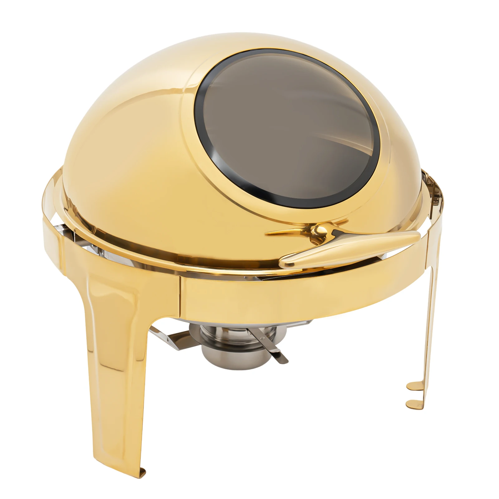 Round Chafing Dish Buffet Set, Buffet Warmers Set, Roll Top Stainless Steel Warmer