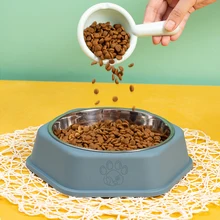 

Portable Travel Pet Cat Bowl Pet Water Bowl Feeder Dog Cat Food Bowl Solid Color Dish Bowls For Cats Dogs Cat Accessories