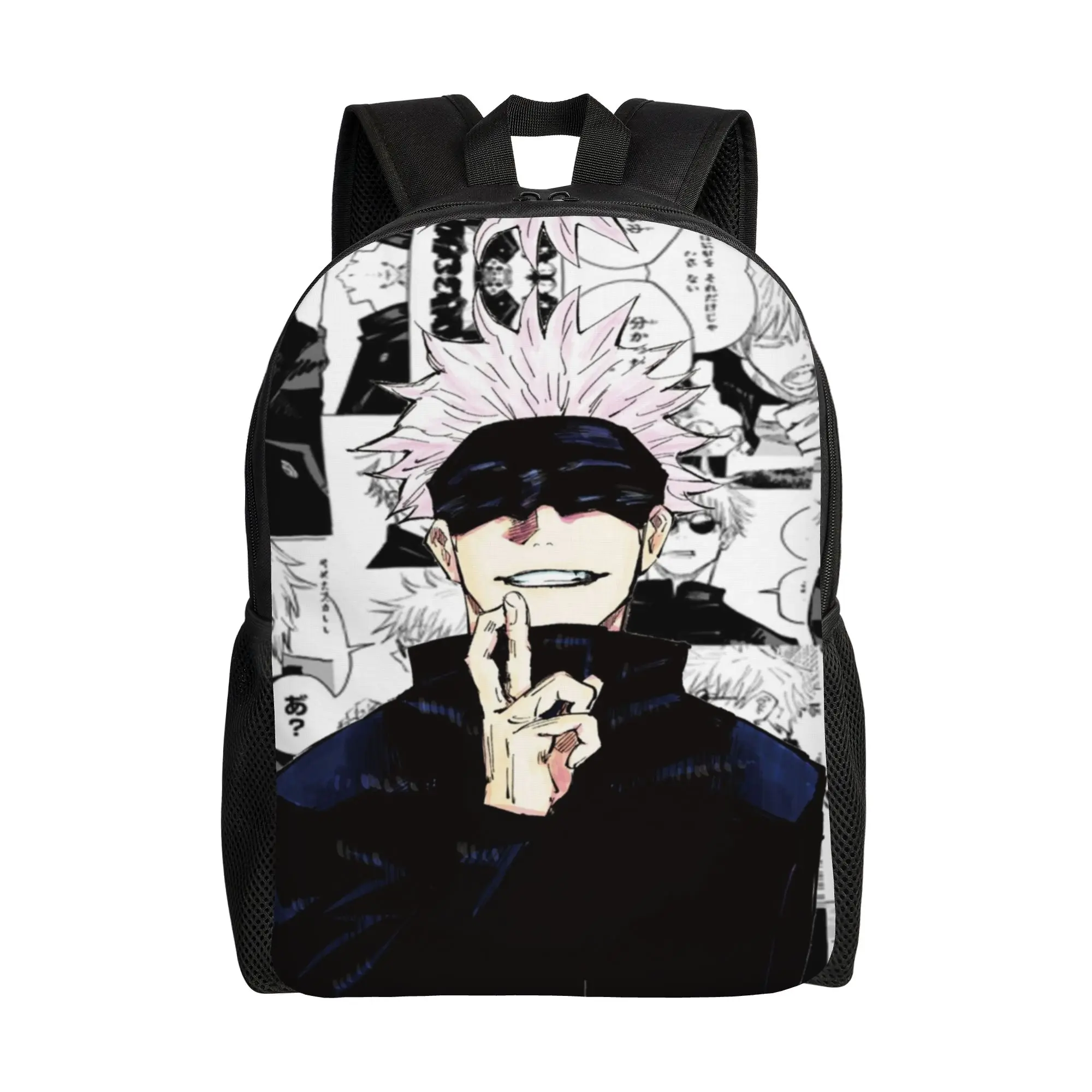 Gojo Satoru Collage Manga Backpack for Men Women Teenage Student Work Daypack Jujutsus Kaisens Anime College Shoulder Bag Sport 1