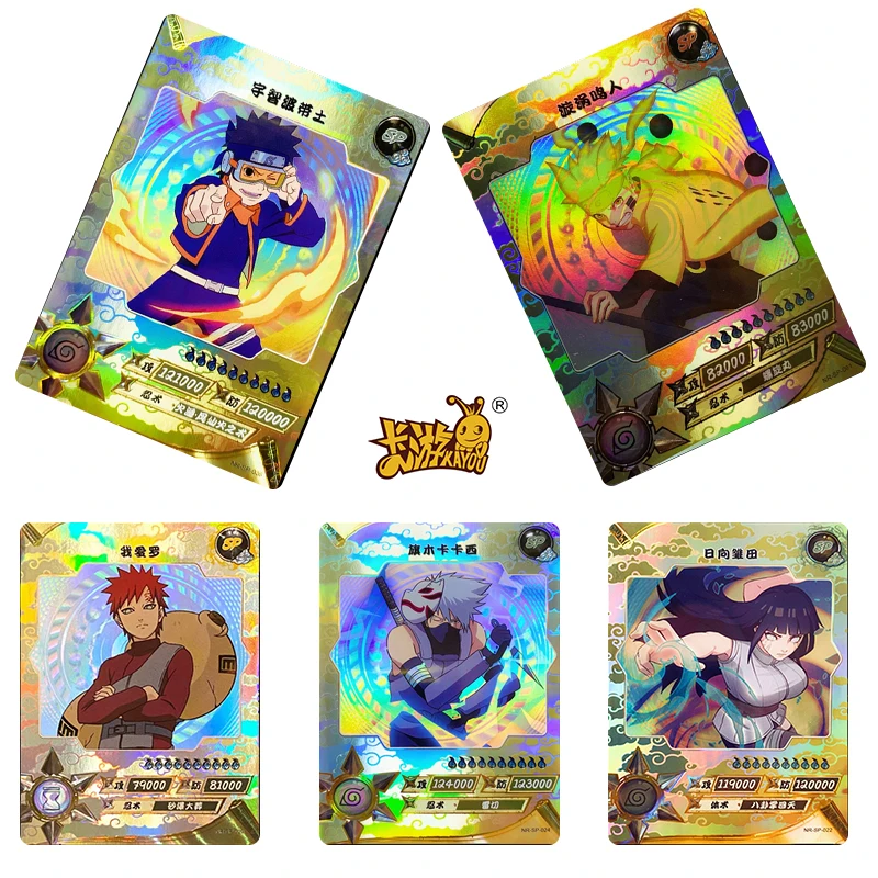 

Kayou Naruto Sp Series Itachi Hyuga Hinata Anime Characters Rare Collection Card Cartoon Toys Bronzing Flash Card Christmas Gift