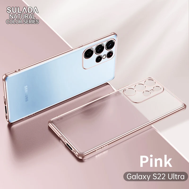 

2022 Upgraded Design for Samsung Galaxy S22 S21 Ultra Case, Shockproof Translucent Matte Case , Slim Fit Protective Case