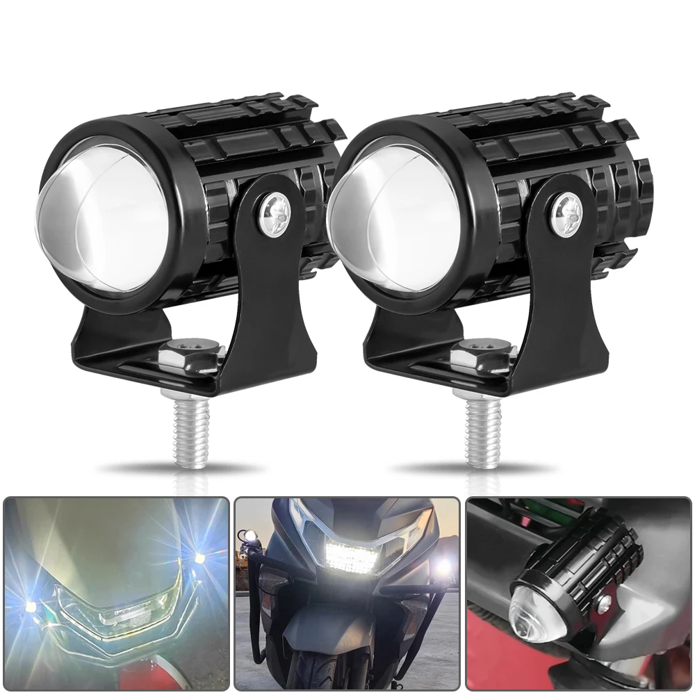 Motorcycle LED Headlight Fog Light Spotlight 12V LED Auxiliary