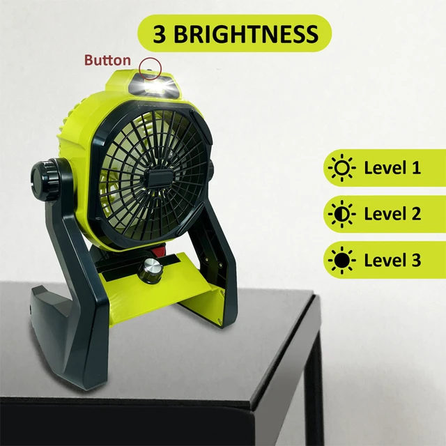 Portable Tool Fan For BLACK+DECKER 20V Li-ion Tool Battery Portable Working  Fan, Camping Fan (Without Battery) - AliExpress