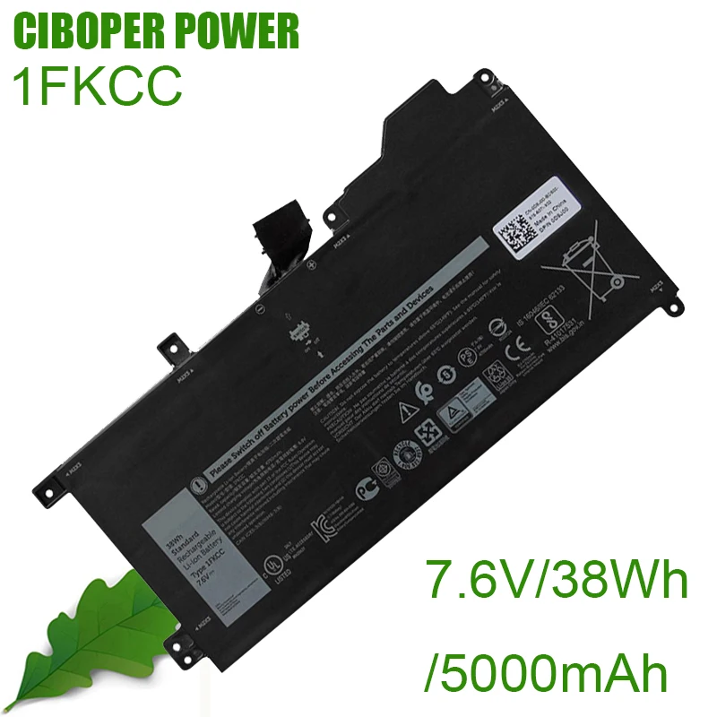 

CP Genuine Laptop Battery 1FKCC 7.6V/38Wh For LATITUDE 7200 2-IN-1 7210 2-IN-1 38WHR D9J00 KWWW4 9NTKM