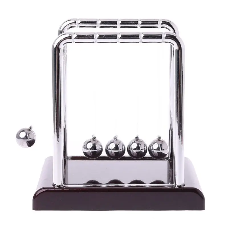 Cradle Steel Newton's Balance Ball Physics Science Pendulum Fun Desk Toy Gift