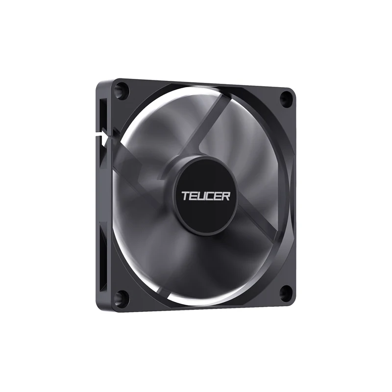 TEUCER UT-8010 Chassis Cooling Fan 80x10mm Ultra-thin Size PWM 4PIN For Desktop Computer CPU Cooling