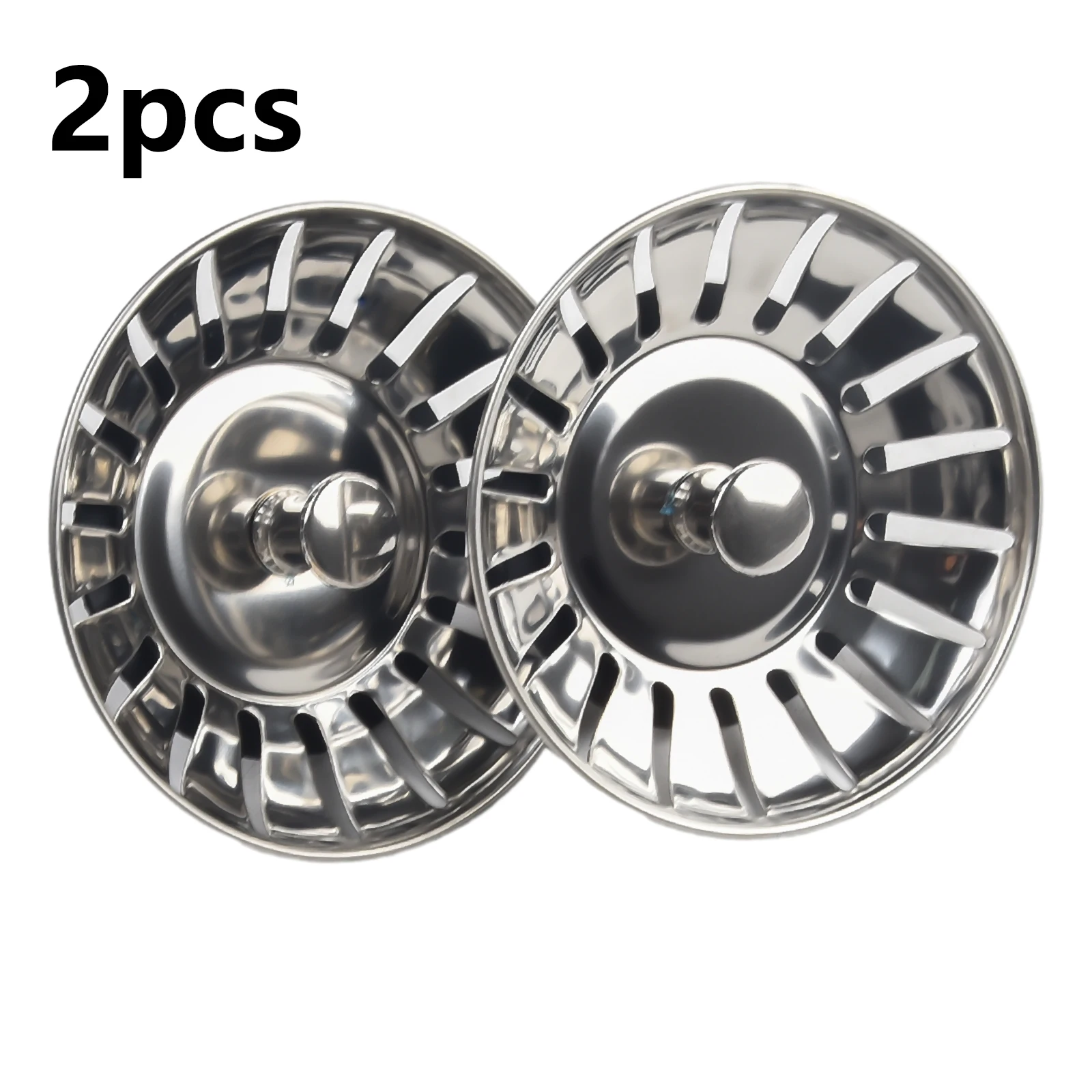 

1PCS 78mm Kitchen Sink Plug / Strainer Silvery Stainless Steel Strainer Restaurants Replacement Accessories Home Supplies