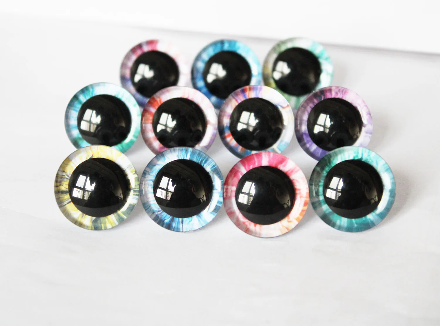 10pair 9mm 35mm New 3d Toy Safety Eyes Doll Eyes With Hard Washer For