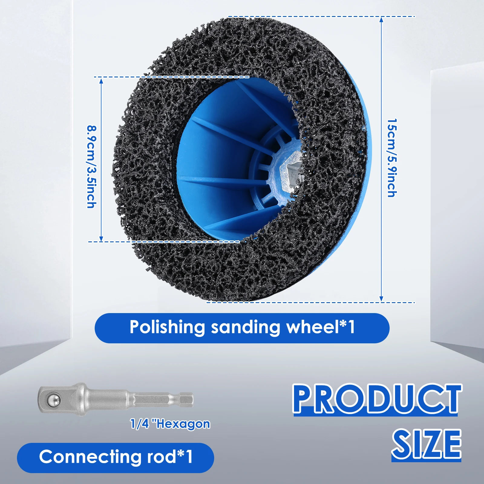Plastic Wheel Hub Brush Cleaning Tool for Car Truck Motorcycle