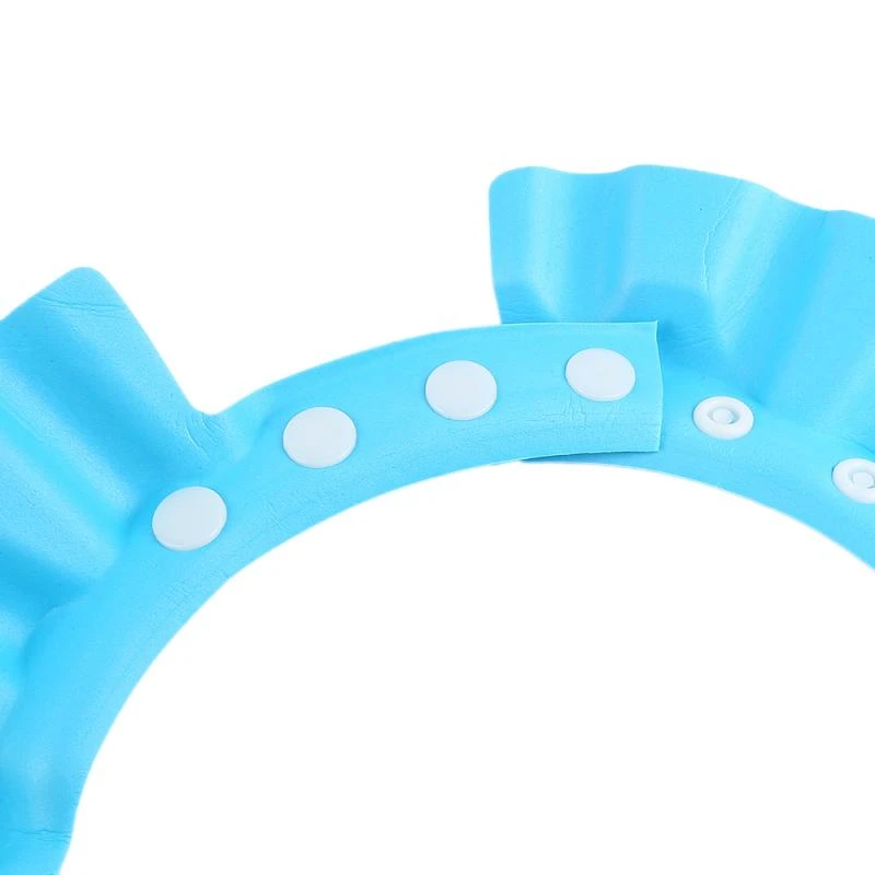 Kids Baby Adjustable Soft Silicone Waterproof Shield Shampoo Solid Color Children&lsquo;s Shower Bath Visor Hat Cap Protect Eyes/Ears