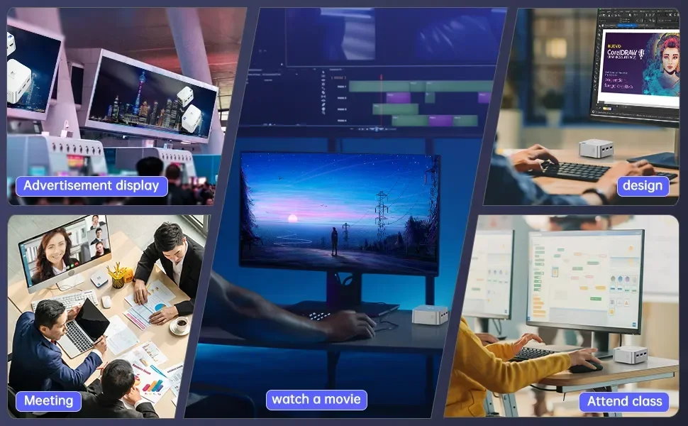 T8 PLUS 신제품 알더 레이크 N100 미니 PC T8 PRO 미니 컴퓨터 윈도우11 지원 4K 60HZ 비즈니스 작업 가정용 T9 PLUS