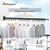 Folding Clothes Hanger Retractable Cloth Drying Rack Indoor&Outdoor Space Aluminum Household Clothes Organization WB3027 4