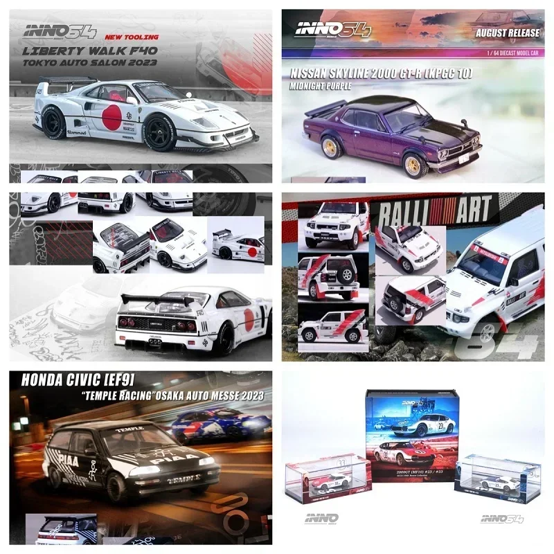 Preorder-INNO-1-64-NISSAN-SILVIA-S13-LBWK-F40-HONDA-CIVIC-EF9-JDM-2000 ...