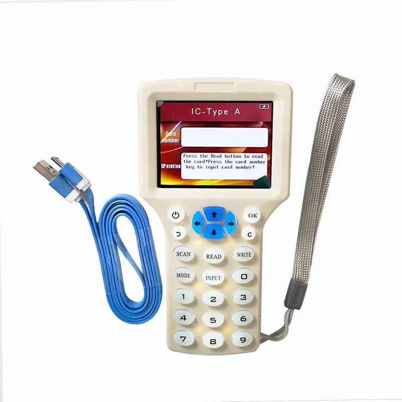 RFID-Reader-Writer-Copier-Duplicator-IC-ID-with-USB-Cable-10-Frequency ...