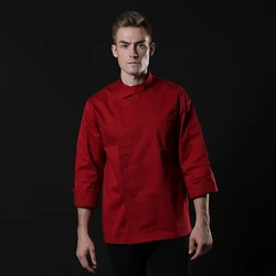 Chef Uniform Man Women Kitchen Jackets Man Bakery Cook Uniform Long Sleeve Kitchen Baker Wear Chef Kitchen Jacket Work clothing