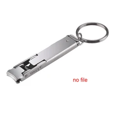 Compact Stainless Steel Nail Clippers Keychain (No File)