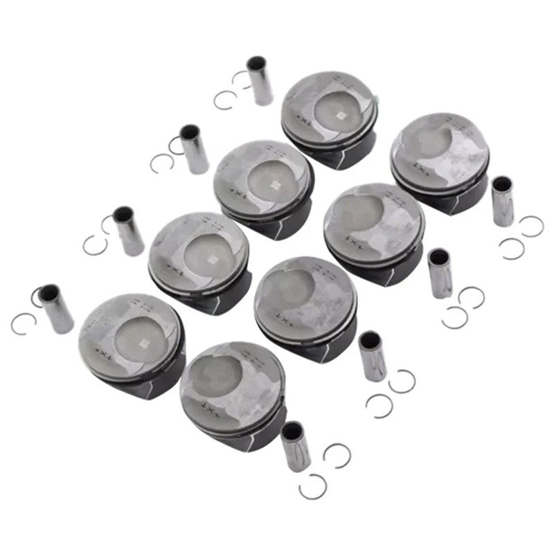 

8Pcs Pistons & Rings Kit 94810304824 94810304724 94810305722 For Porsche Cayenne Panamera S GTS 957 970 Parts