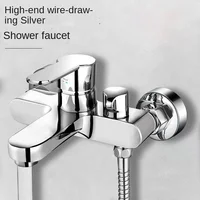 Shower faucet thickened mixing valve Shower shower set Bath tub mixing switch Triple hot and cold faucet 1