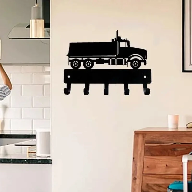 

Iron Crafts, Dump Truck Key Rack Hanger Wall Mounted Hook Up Hanger Pretty Artwork Shape