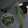 Summer Sets Mens Outdoor Breathable Multiple Pockets Combat Long Sleeve Shirts Cargo Pants Suits Male 4