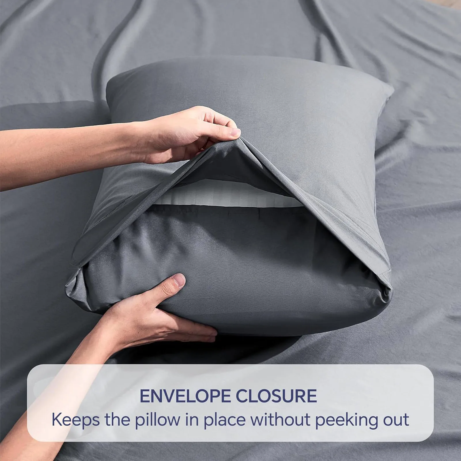 Hotel Luxury Sheet Set, Deep Pocket Design, Super Soft Breathable Sheet for Hotel Bedroom, 4 PCs 5