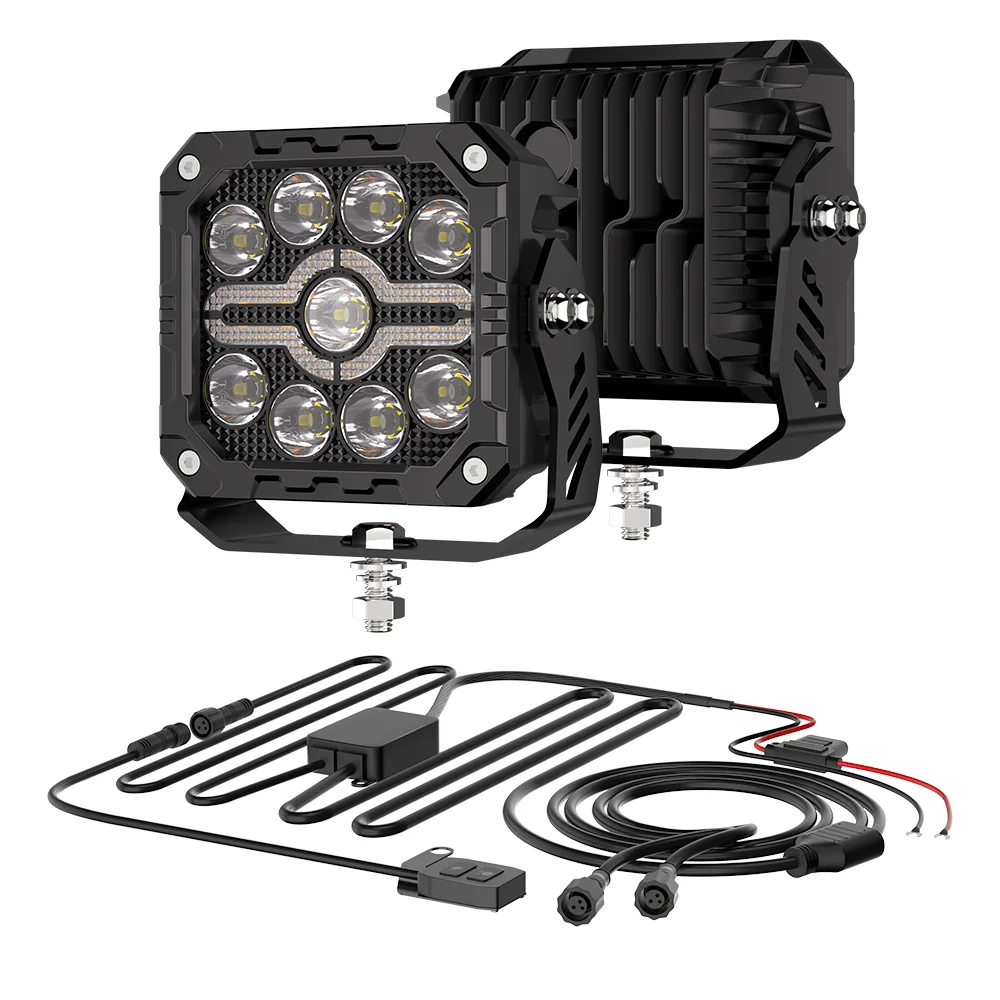 4Inch Auxiliary Auto Fog Light Work Fog Light Long Range Led Light Bar for Moto