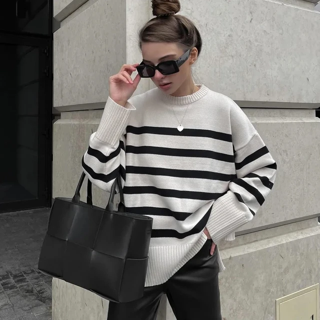 Oversized Striped Pullover: The Epitome of Comfort and Style