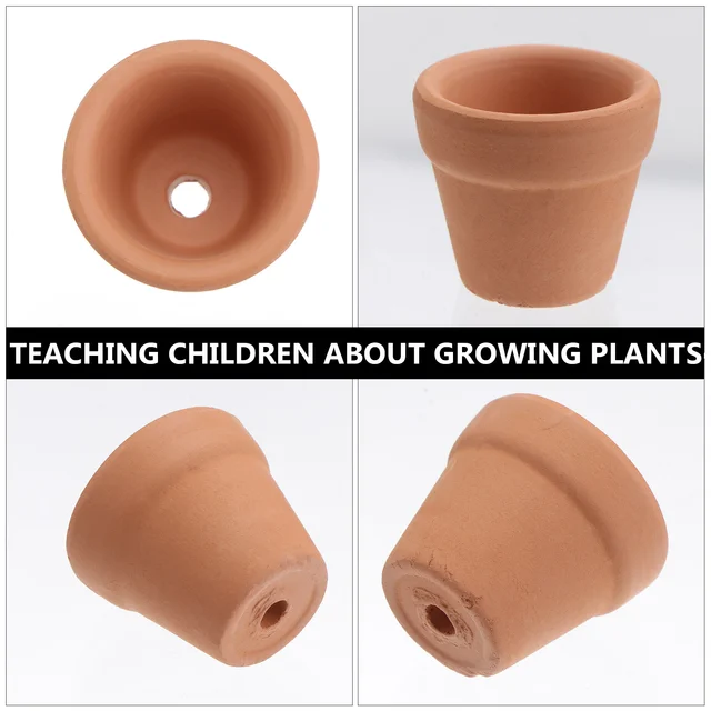 30 Db Mini Terracotta Pot Potery Clay Ültetvény Edények Zamatos Óvodai Nagyszerű Esküvői Kedvességhez - Image 5