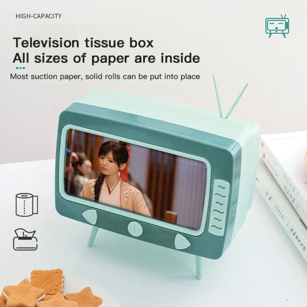 다기능 거치대 창의적인 TV 티슈 박스, 데스크탑 보관함, 소파 호텔 장식 주방 보관 정리정돈