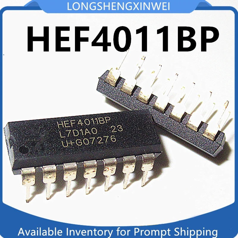 

1 шт. новый оригинальный HEF4011 HEF4011BP прямая вставка DIP-14 логический чип