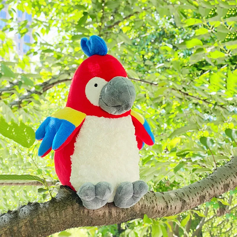 Macaws Parrot Fat Bird Muslimactacidae Peluche Bambola Di Pezza Cartoon Animal Boy Girl Friend Compleanno Regalo Di Natale