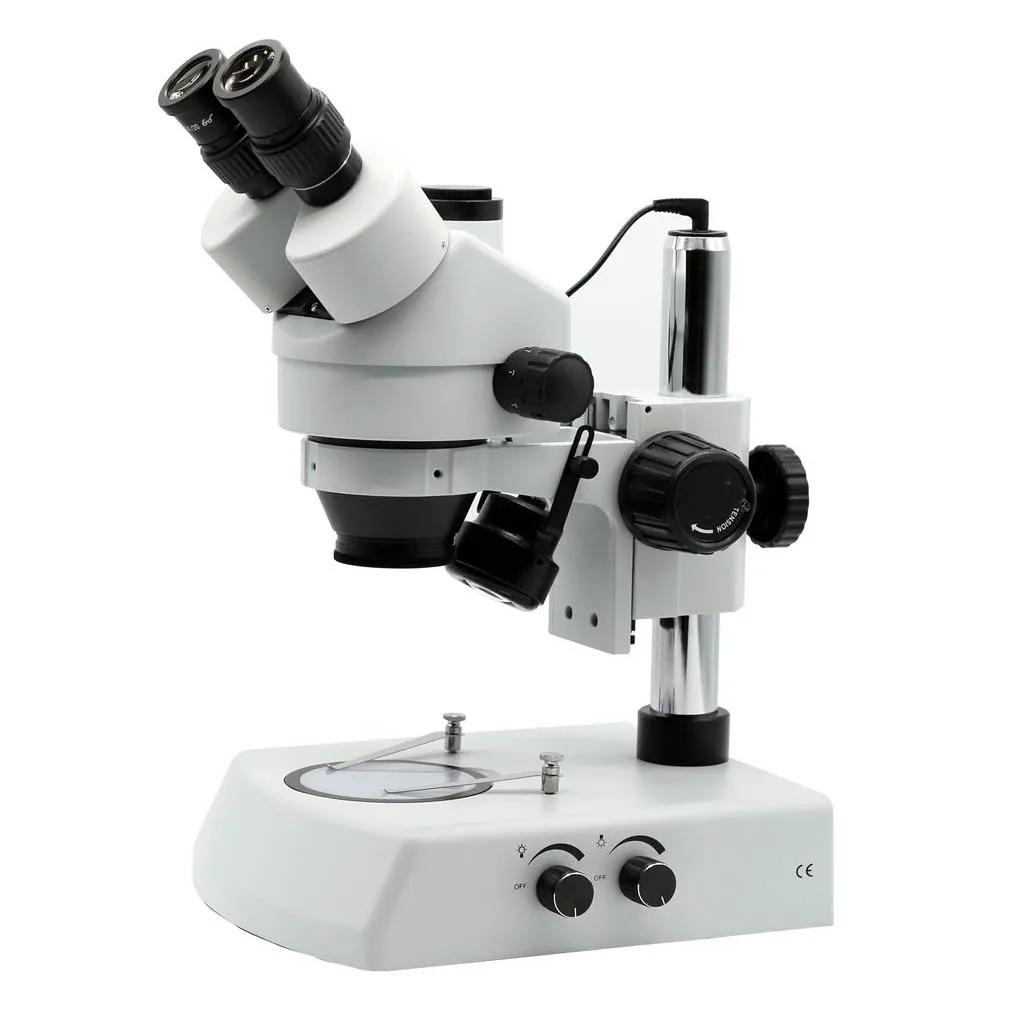 

0.7-4.5X Zoom Stereo Microscope with Top and Bottom Light Source