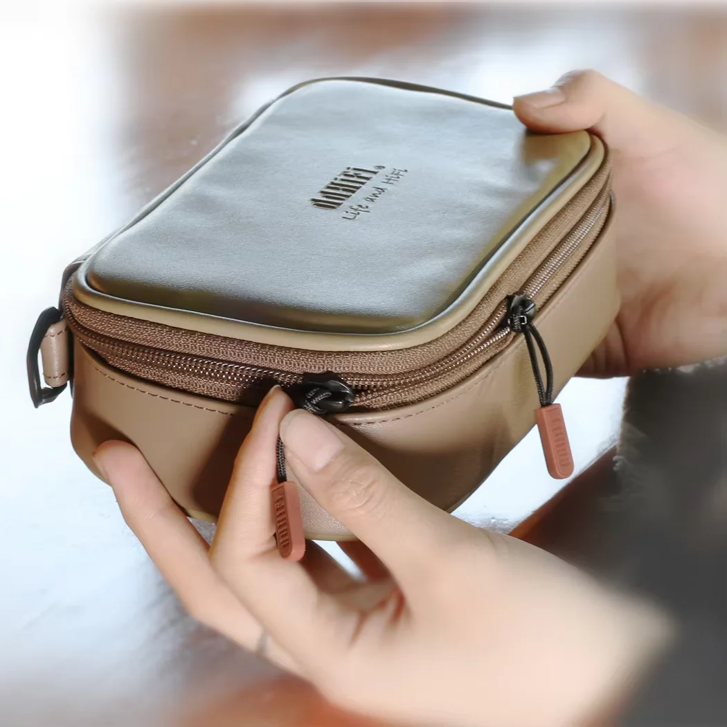 DD ddHiFi CZ180 Portable HiFi Storage Case With Composite Leather And YKK Double Slider Zipper