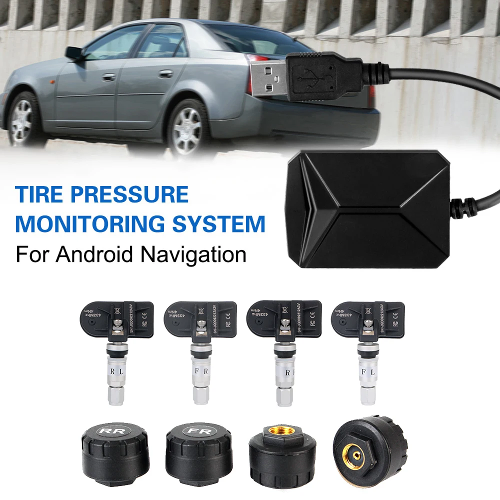  ӱ TPMS ȵ̵ ̼ 溸 ý, Ÿ̾ з ͸ ý, USB ȵ̵ ڵ TPMS, 4  