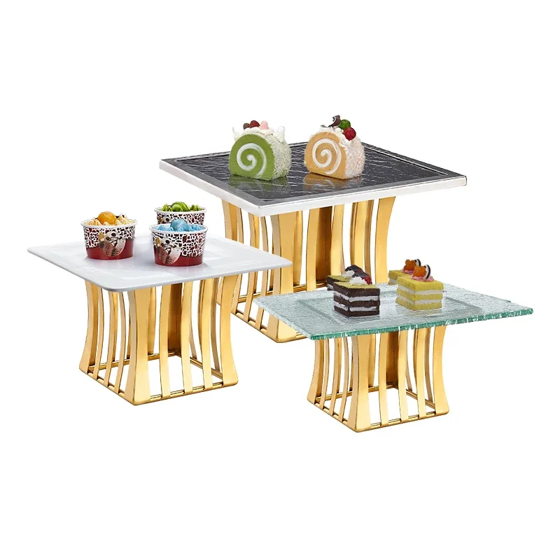 Creative cake rack Fruit tray Dessert table Snack display rack Tea break stand Wedding food booth Cake stand cake display