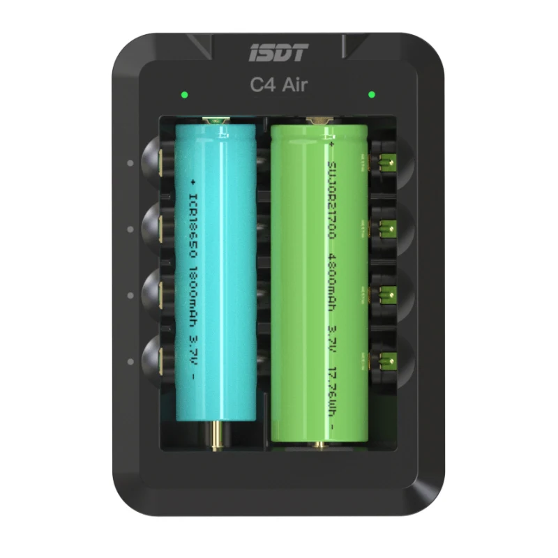 ISDT C4 Air 4A 6 Slots USB Type-C input Smart Charger with APP Connection for RC AA AAA Li-ion Rechargeable Battery