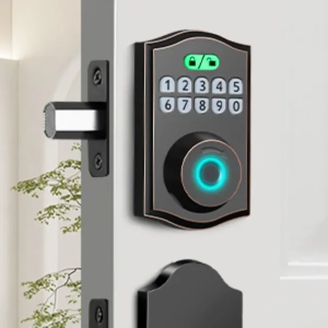 Fingerprint lock, password lock, hidden key lock, American lock, smart lock, can be equipped with door handle lock 3