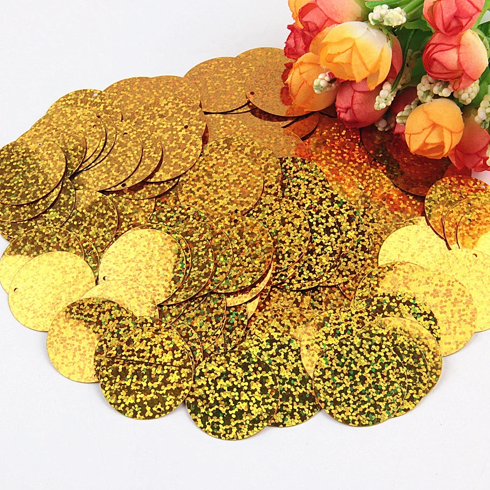 Sparkling Gold Sequin Mix for Crafting and Decoration