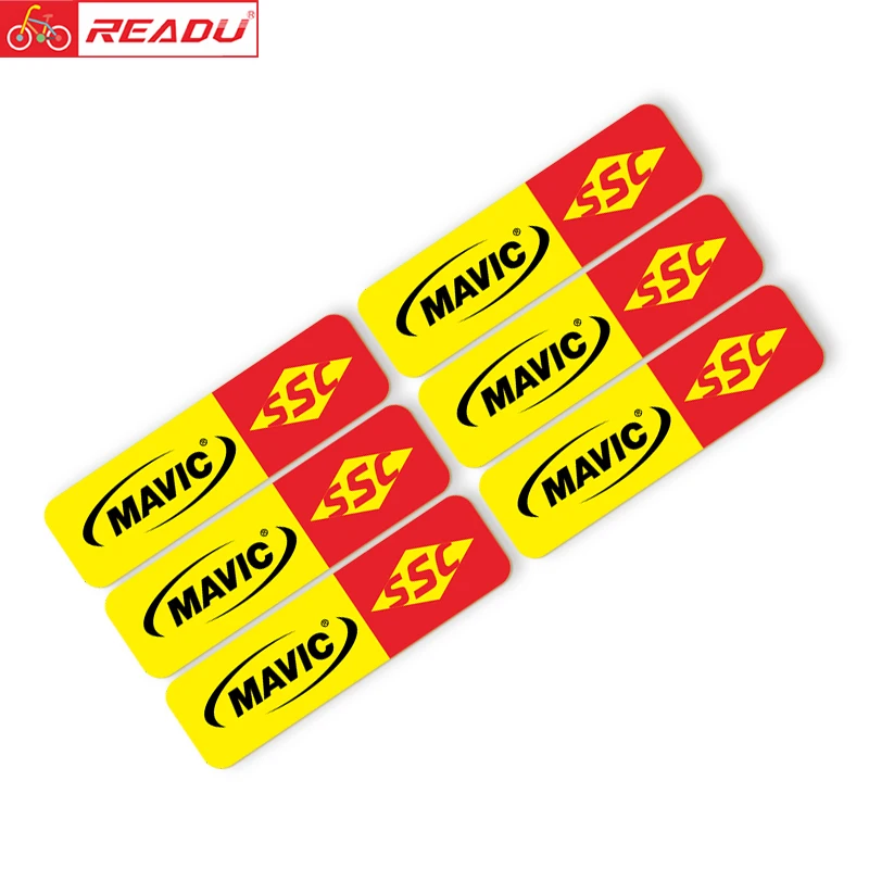 Pegatinas mavic ssc para rueda de bicicleta de carretera, calcomanías