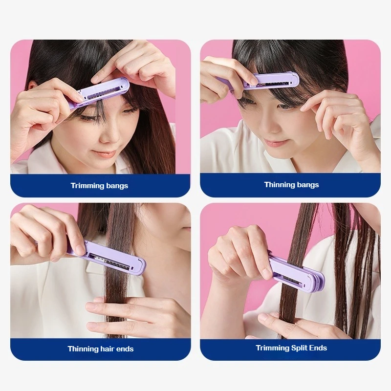 몬스터 헤어 뱅스 귀여운 트리머 면도기 헤어컷 얇게 자르기 쉐이빙 매직 도구 가정용 휴대용 성인 어린이 수제 헤어 트리머