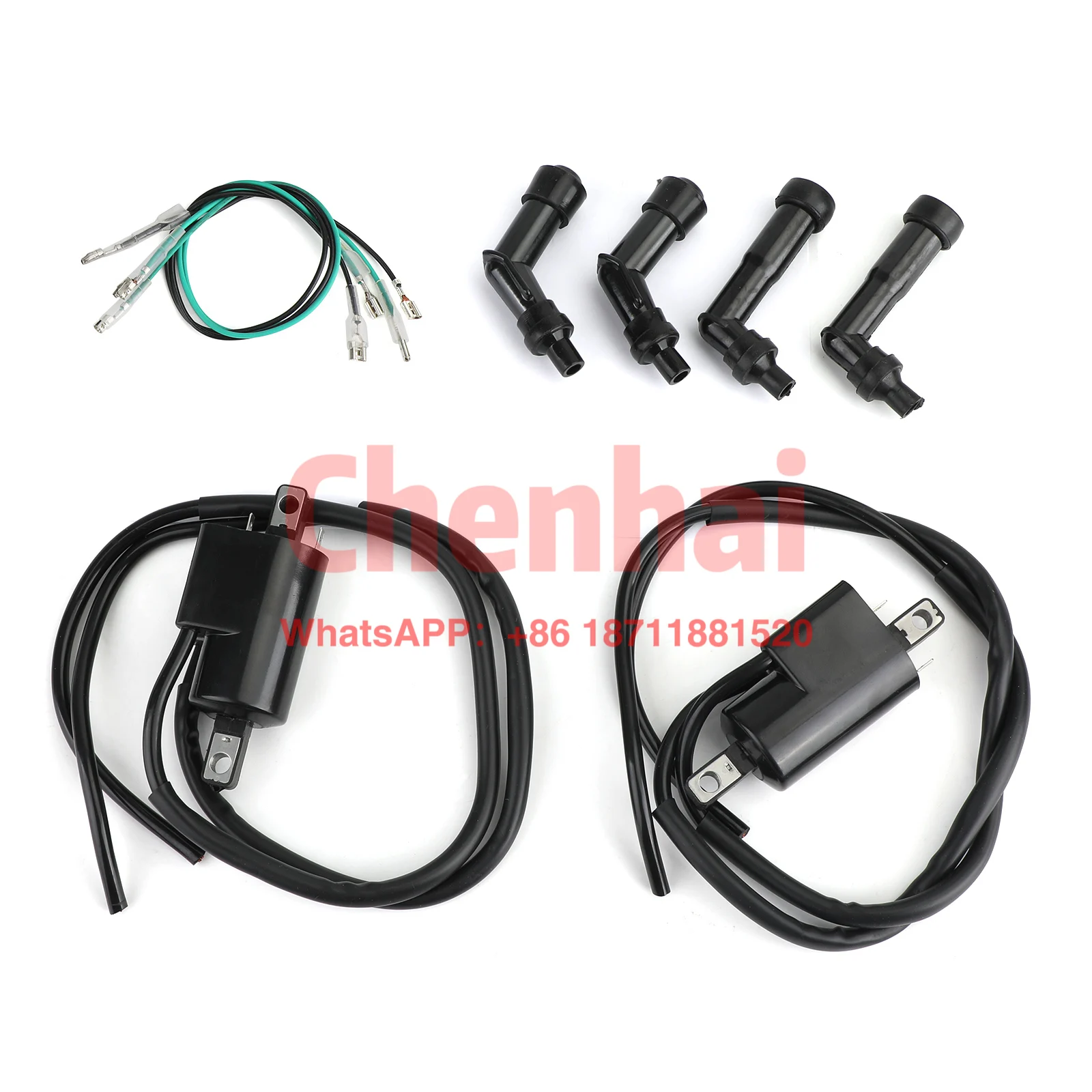 Areyourshop Ignition Coils And Spark Plug For Honda CB350F CB400F CB500 CB550 30510-333-013 Ignition System hkixdiste bnc cable 10m power video plug and play cable for cctv camera system security free shipping